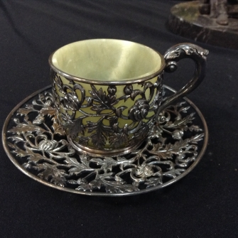 silver & jade cup, antiques, orlando
